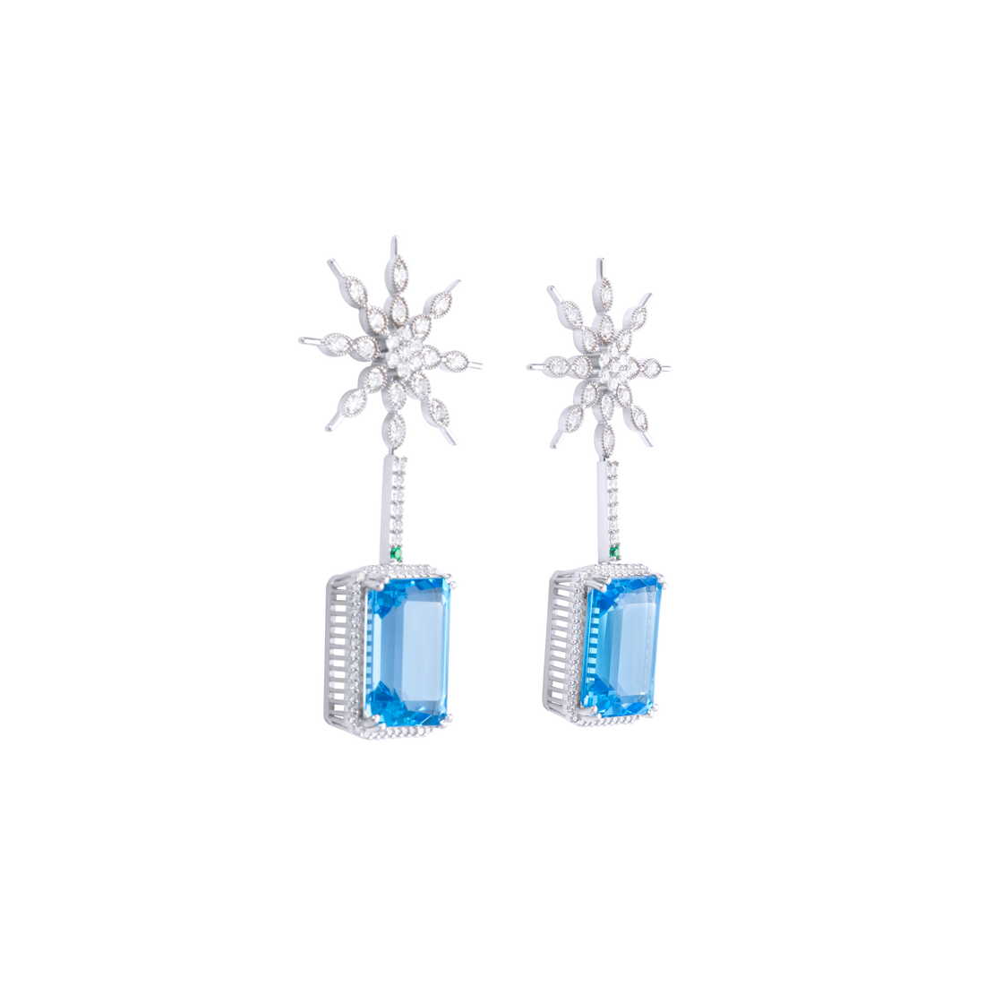 Eternity Swiss Blue Earrings