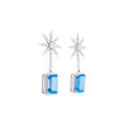 Eternity Swiss Blue Earrings