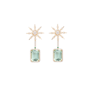 Eternity Green Amethyst Earrings