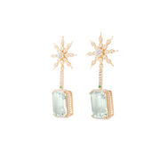 Eternity Green Amethyst Earrings