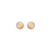 Spora Funghi 18K Gold Diamond Studs