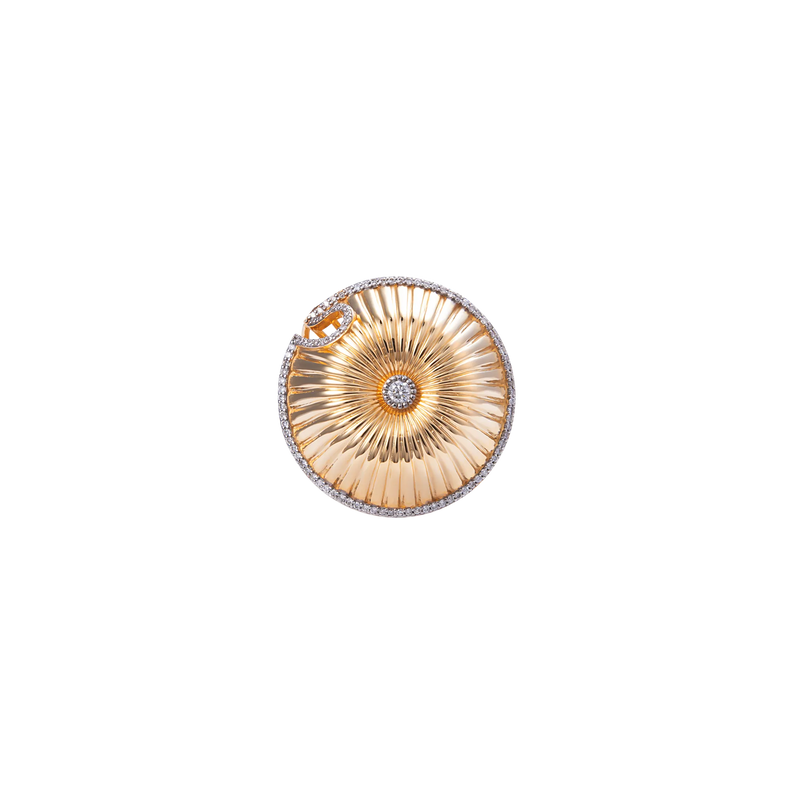 Spora Funghi 18K Gold Diamond Ring