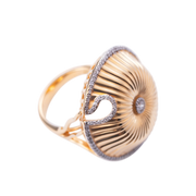 Spora Funghi 18K Gold Diamond Ring