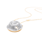 Spora Funghi White Gold Diamond Necklace