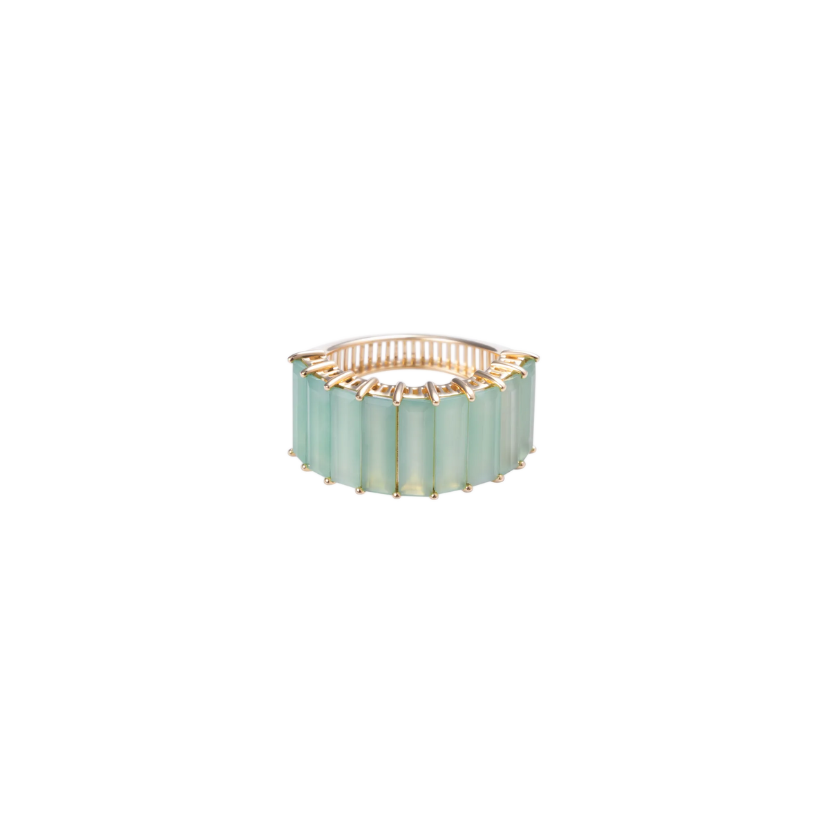 Iridia Green Jade Ring
