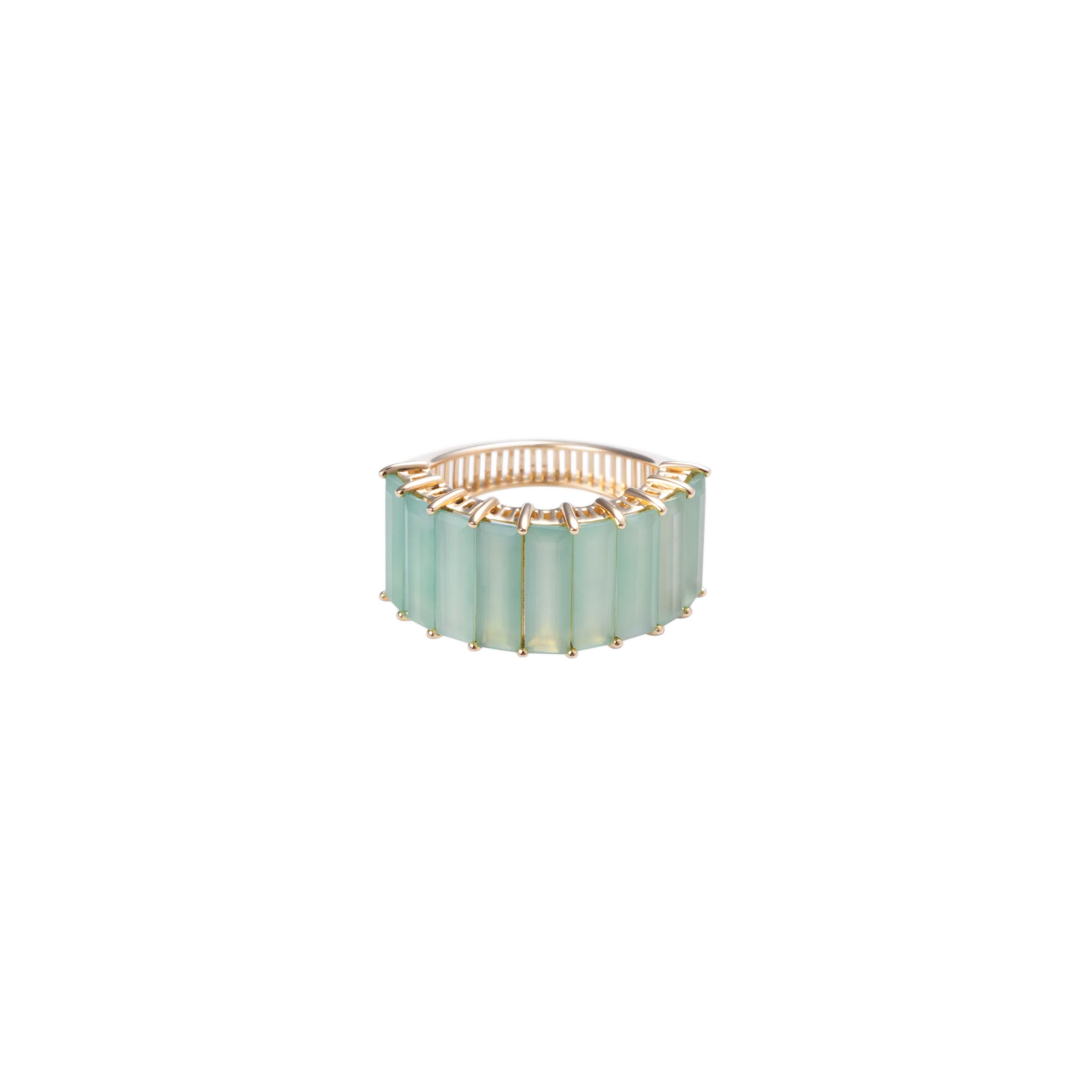 Iridia Green Jade Ring