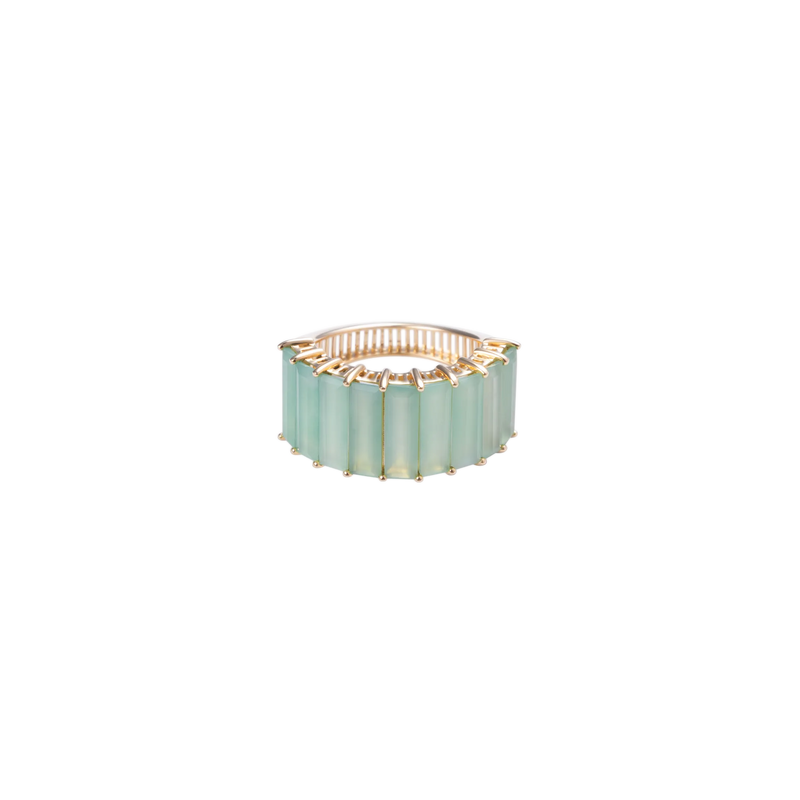 Iridia Green Jade Ring