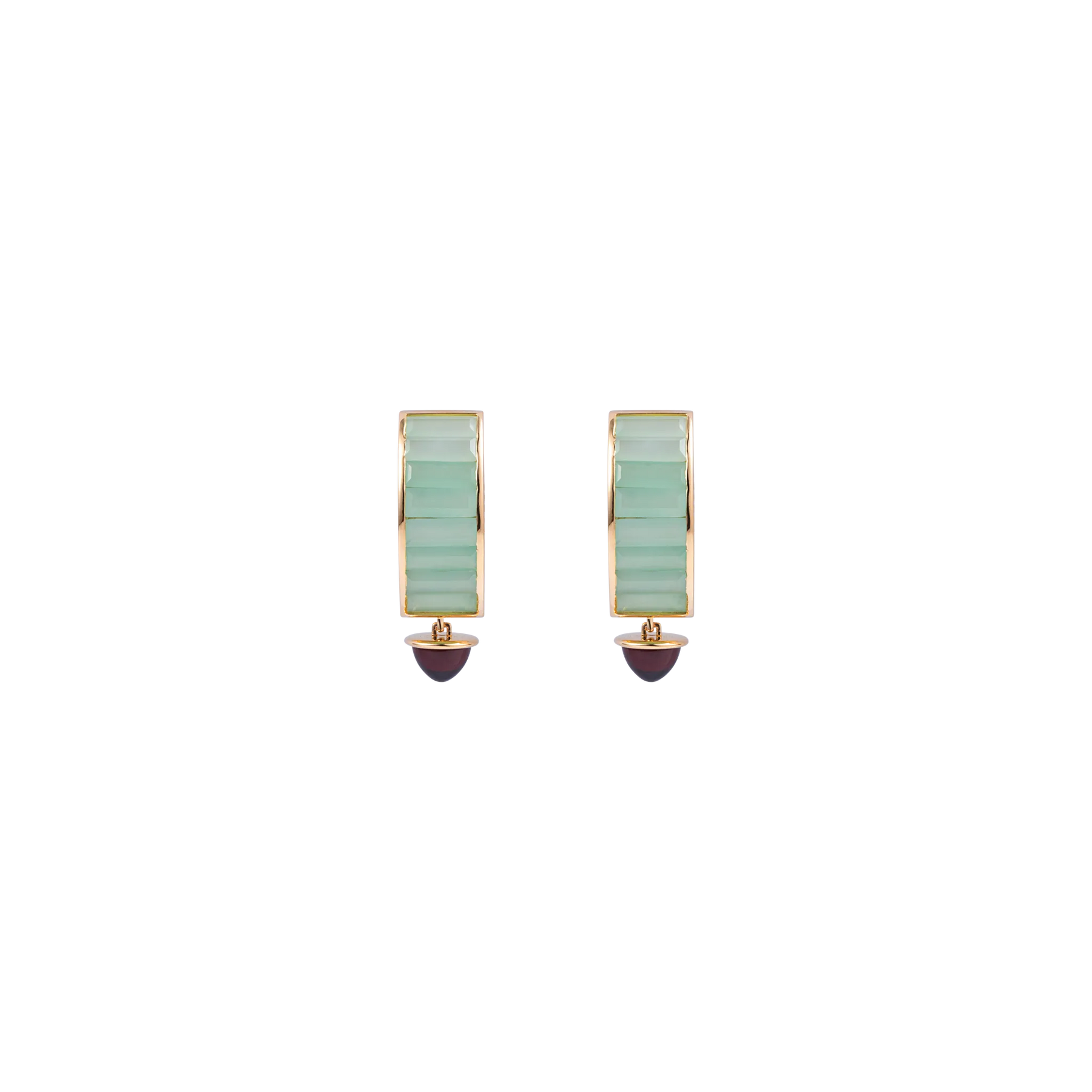 Iridia Green Jade Earrings