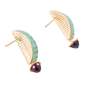 Iridia Green Jade Earrings