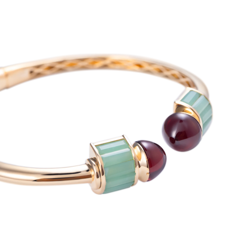 Iridia Green Jade Bracelet