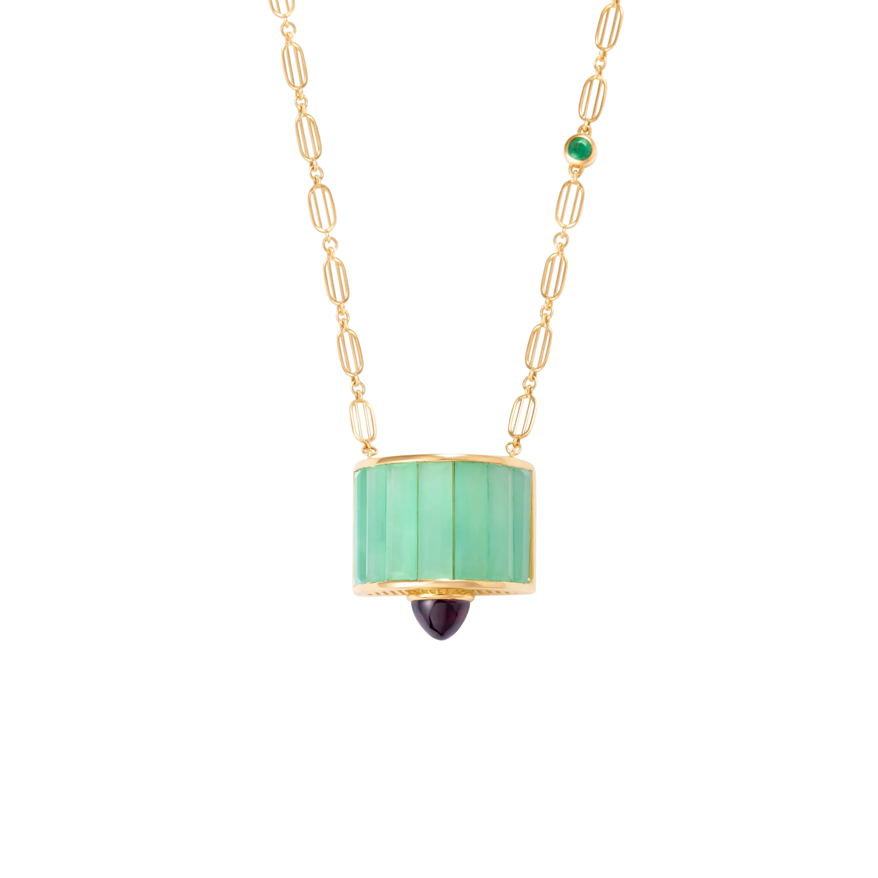 Iridia Green Jade Necklace