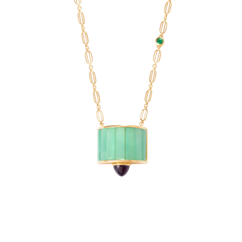 Iridia Green Jade Necklace