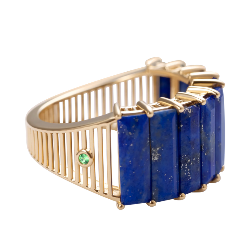 Iridia Lapis Lazuli Ring