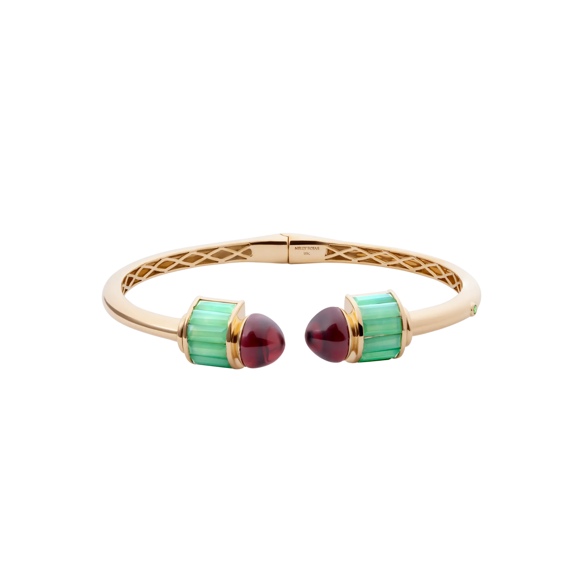 Iridia Green Jade Bracelet