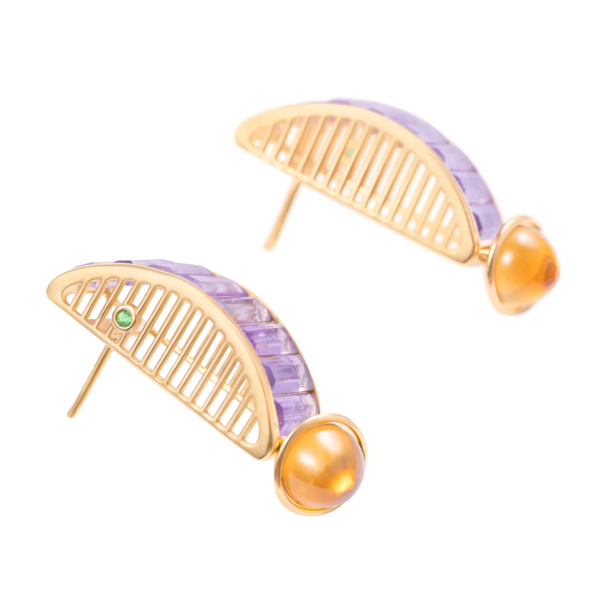 Iridia Amethyst Earrings
