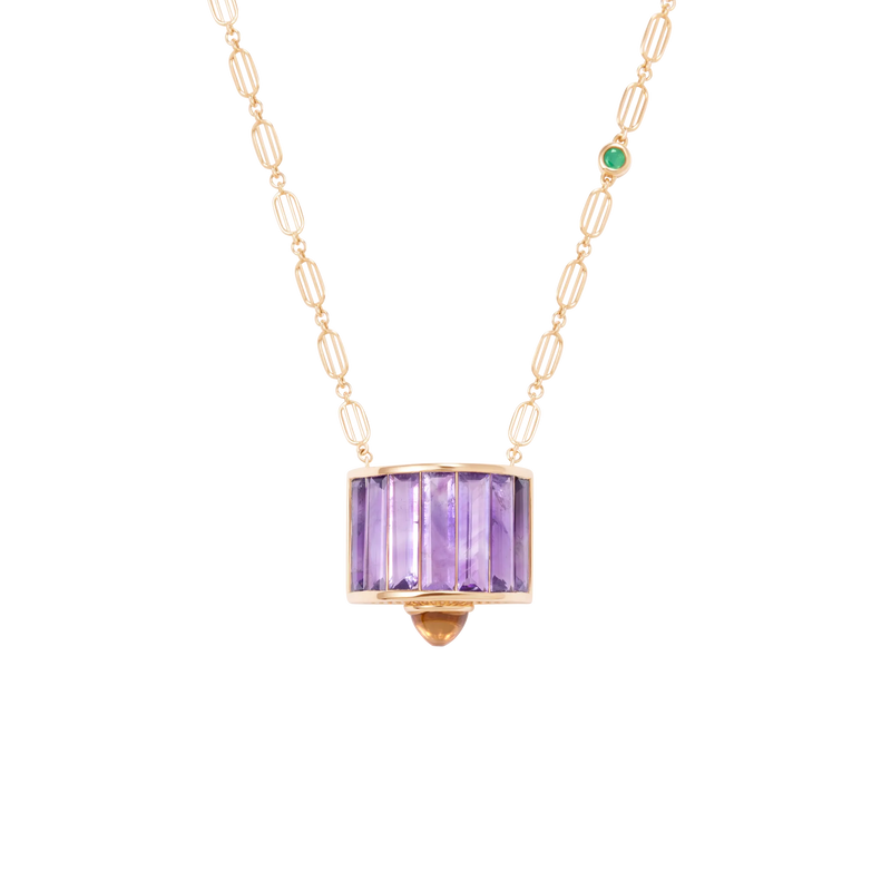 Iridia Amethyst Necklace