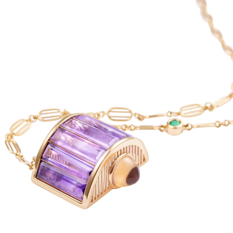 Iridia Amethyst Necklace