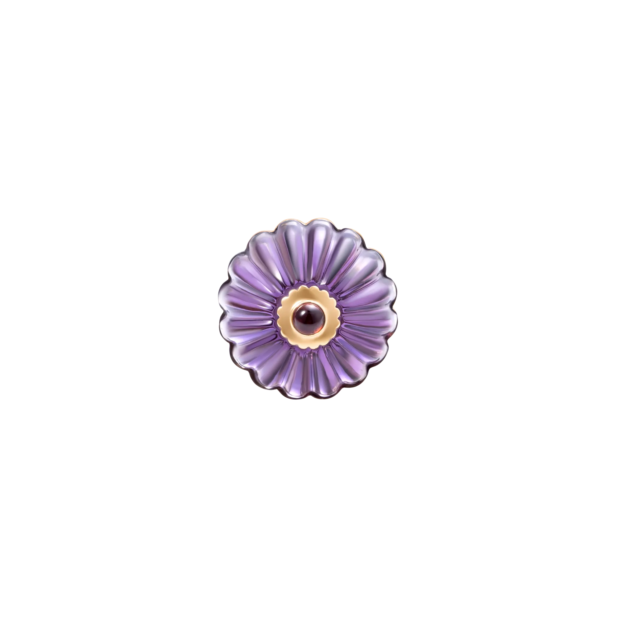 Scalloped Funghi Amethyst Ring