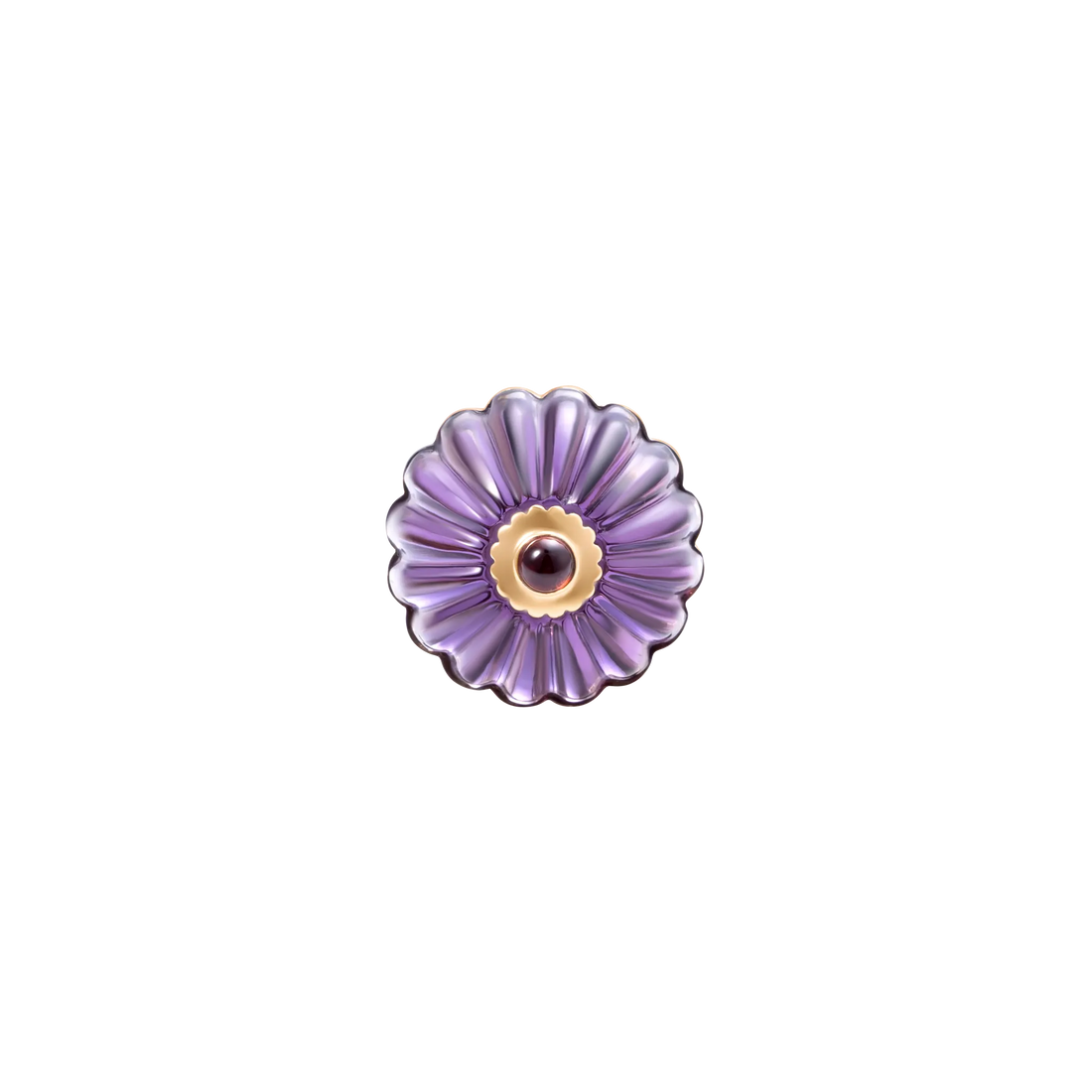 Scalloped Funghi Amethyst Ring