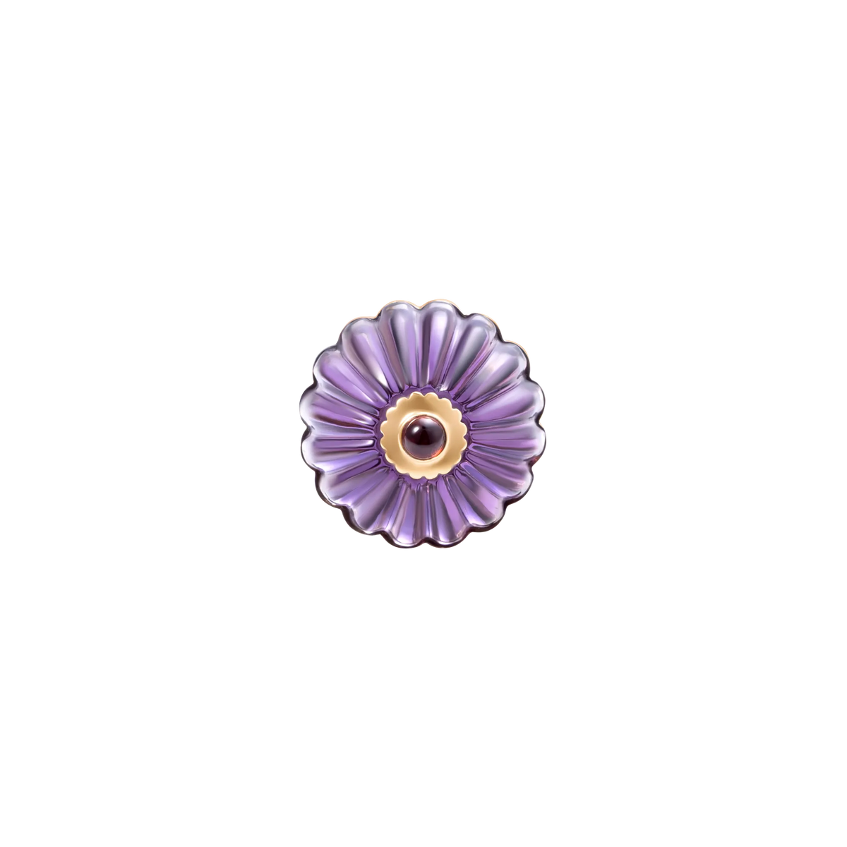 Scalloped Funghi Amethyst Ring