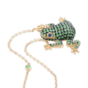 Amazonica Frog Tsavorite And Black Gold Necklace