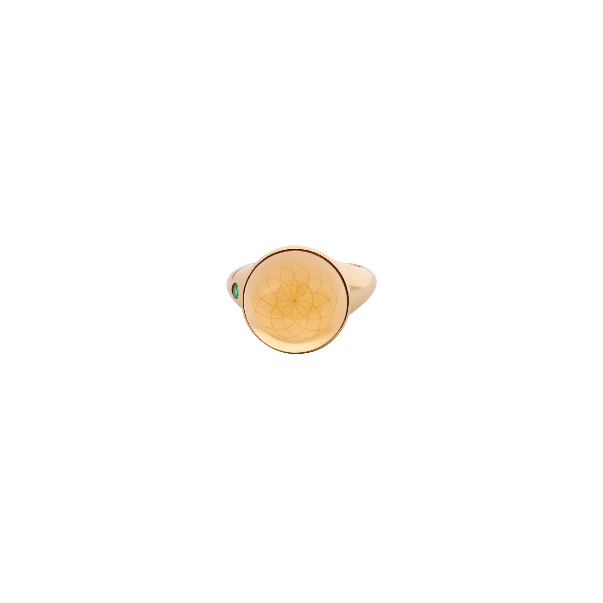 Torus Citrine Chunky Ring