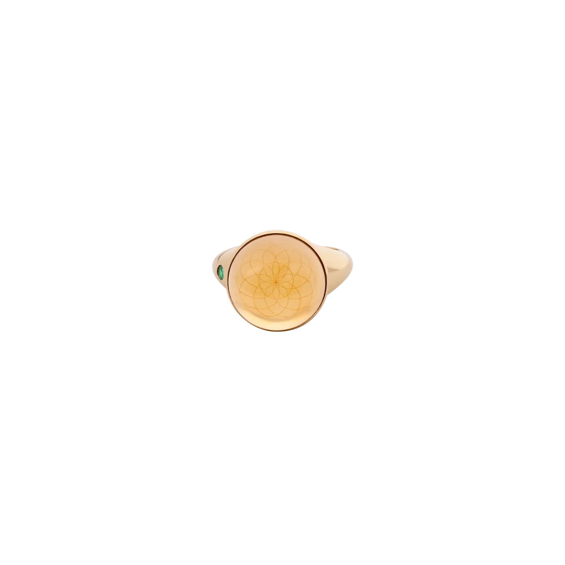 Torus Citrine Chunky Ring