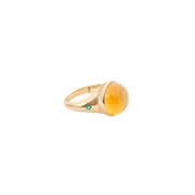 Torus Citrine Chunky Ring
