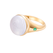 Torus Crystal Quartz Chunky Ring