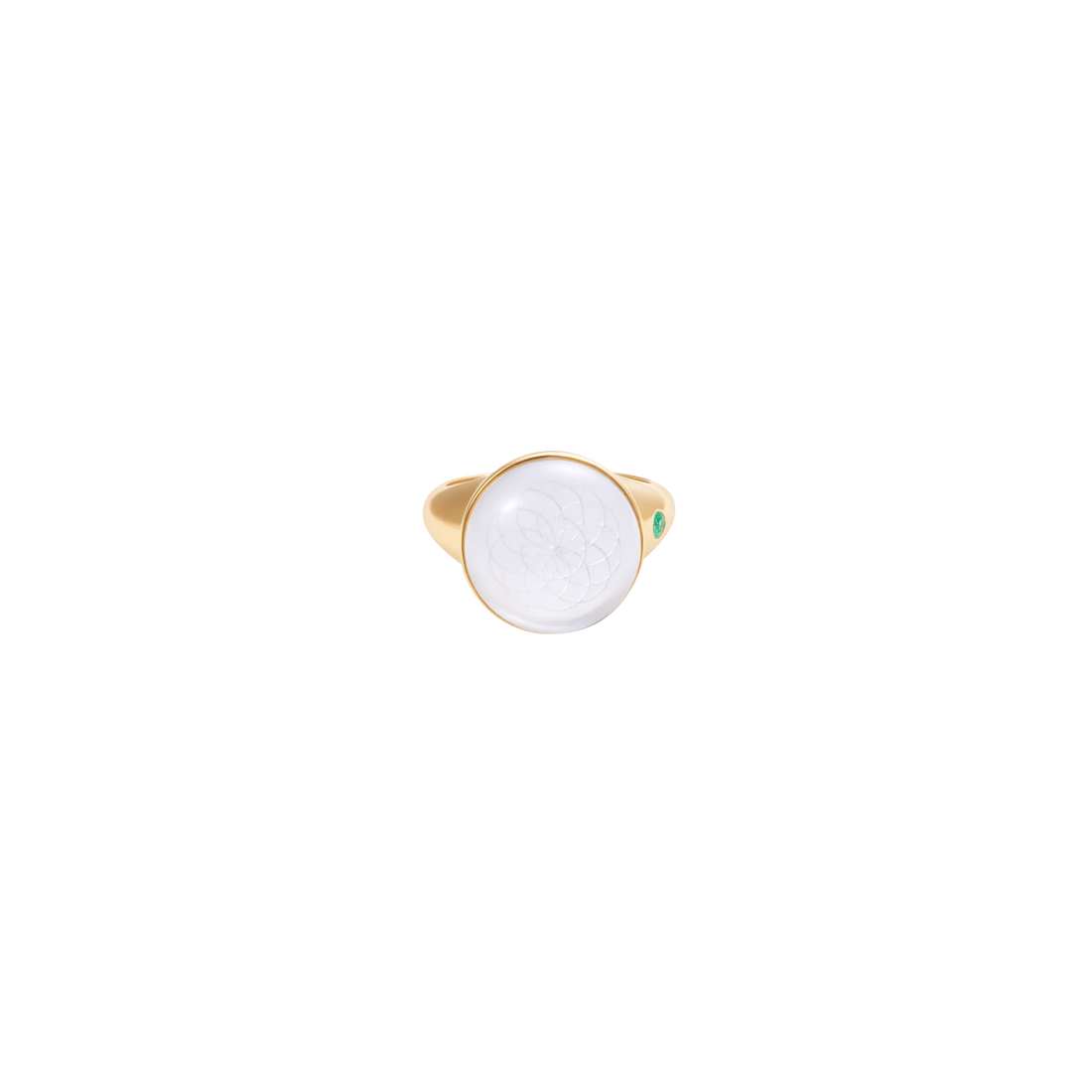 Torus Crystal Quartz Chunky Ring