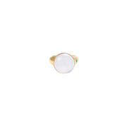 Torus Crystal Quartz Chunky Ring