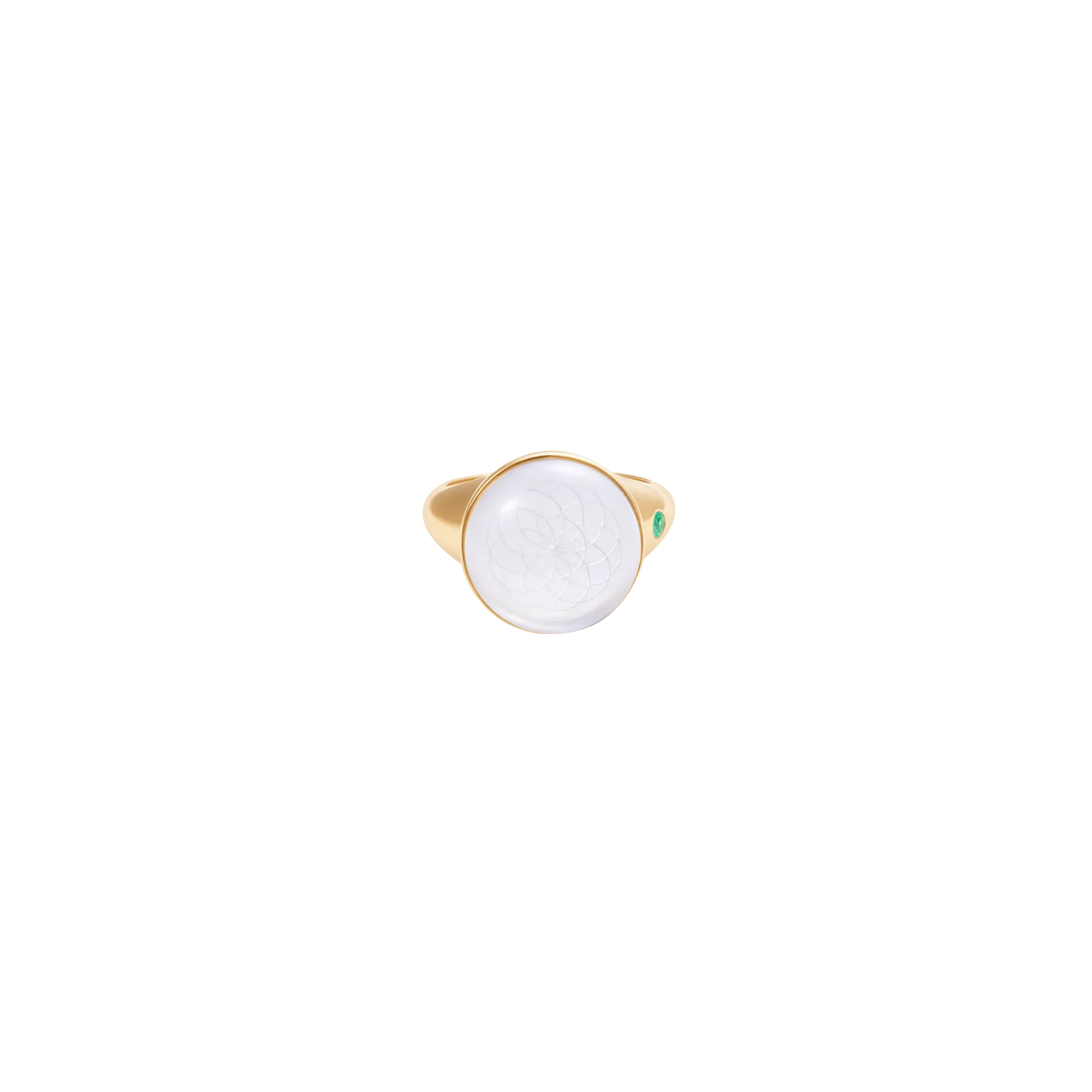 Torus Crystal Quartz Chunky Ring