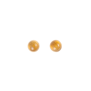 Torus Citrine Studs