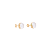 Torus Crystal Quartz Studs