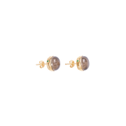 Torus Smoke Quartz Studs