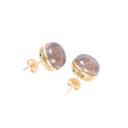Torus Smoke Quartz Studs