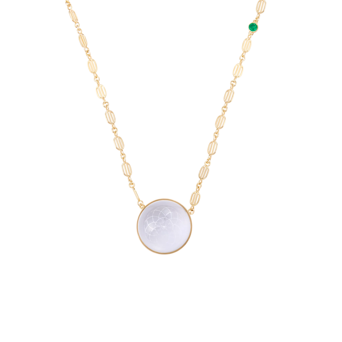 Torus Crystal Quartz Necklace