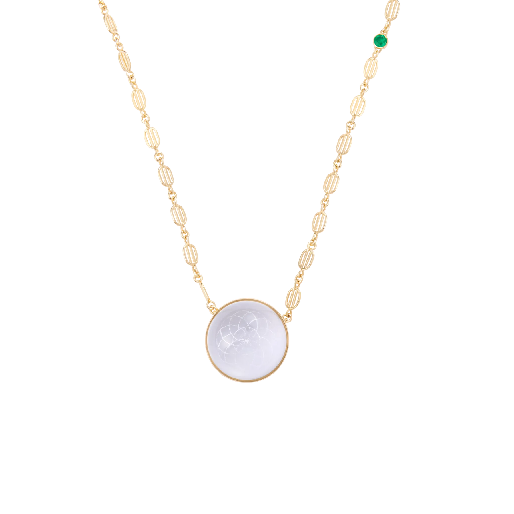 Torus Crystal Quartz Necklace