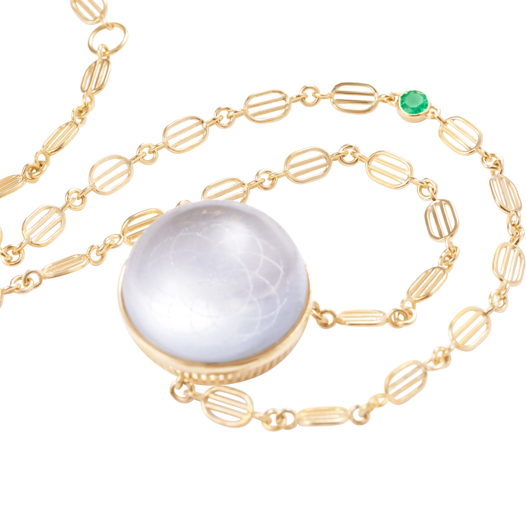 Torus Crystal Quartz Necklace