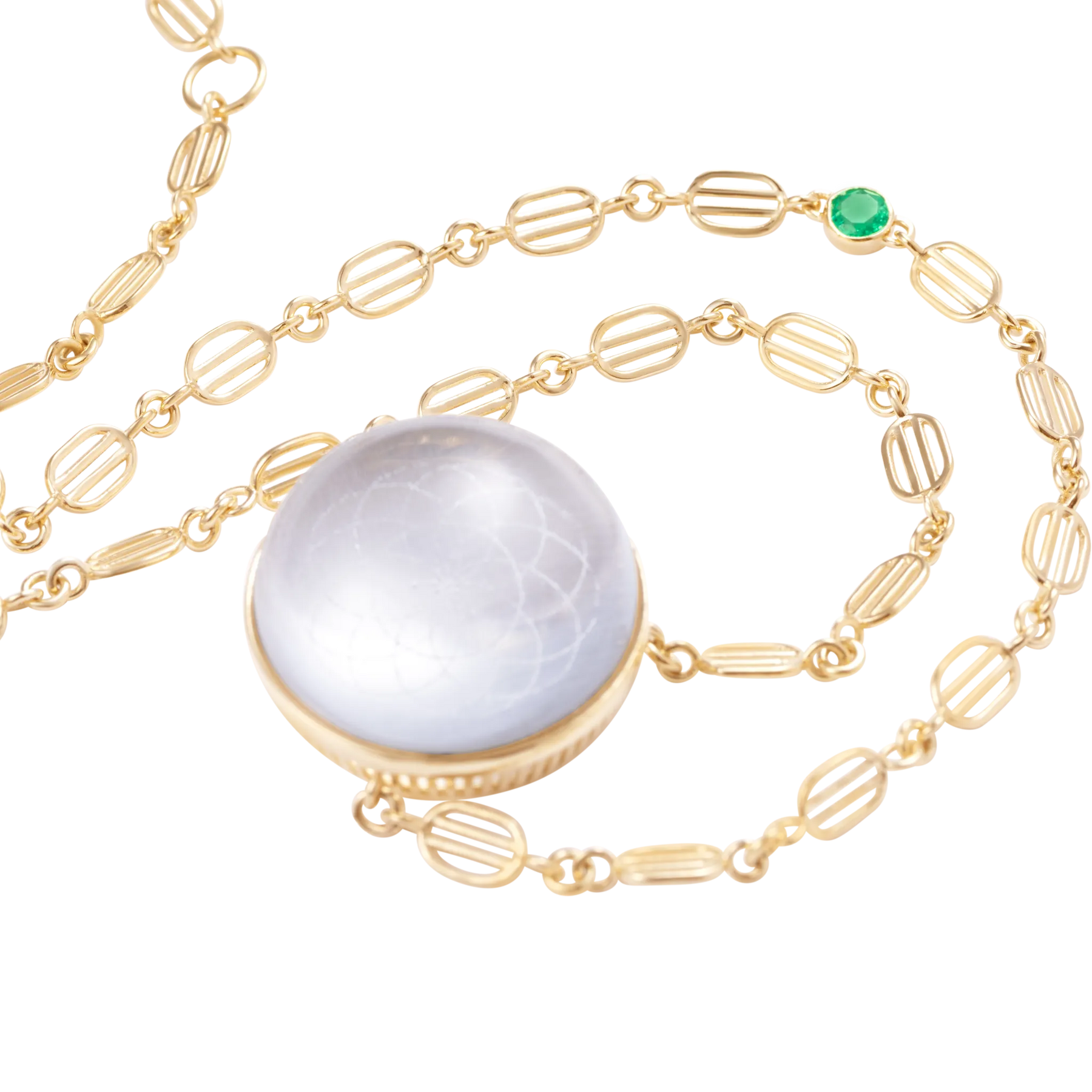 Torus Crystal Quartz Necklace