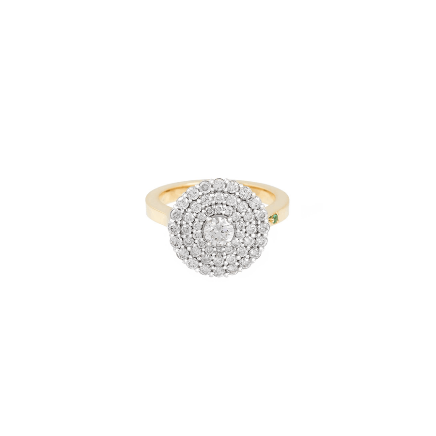 Fatima 18k Gold Diamond Pinky Ring