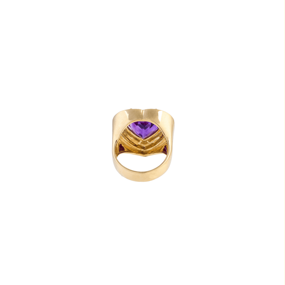 Aldebaran Heart 18k Gold Amethyst Ring