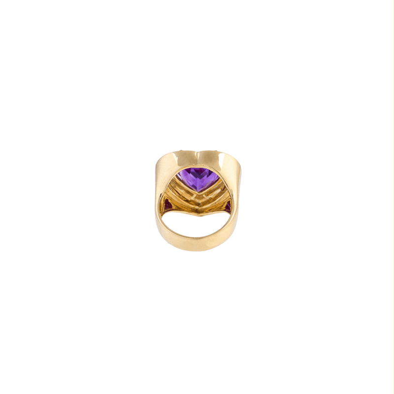 Aldebaran Heart 18k Gold Amethyst Ring