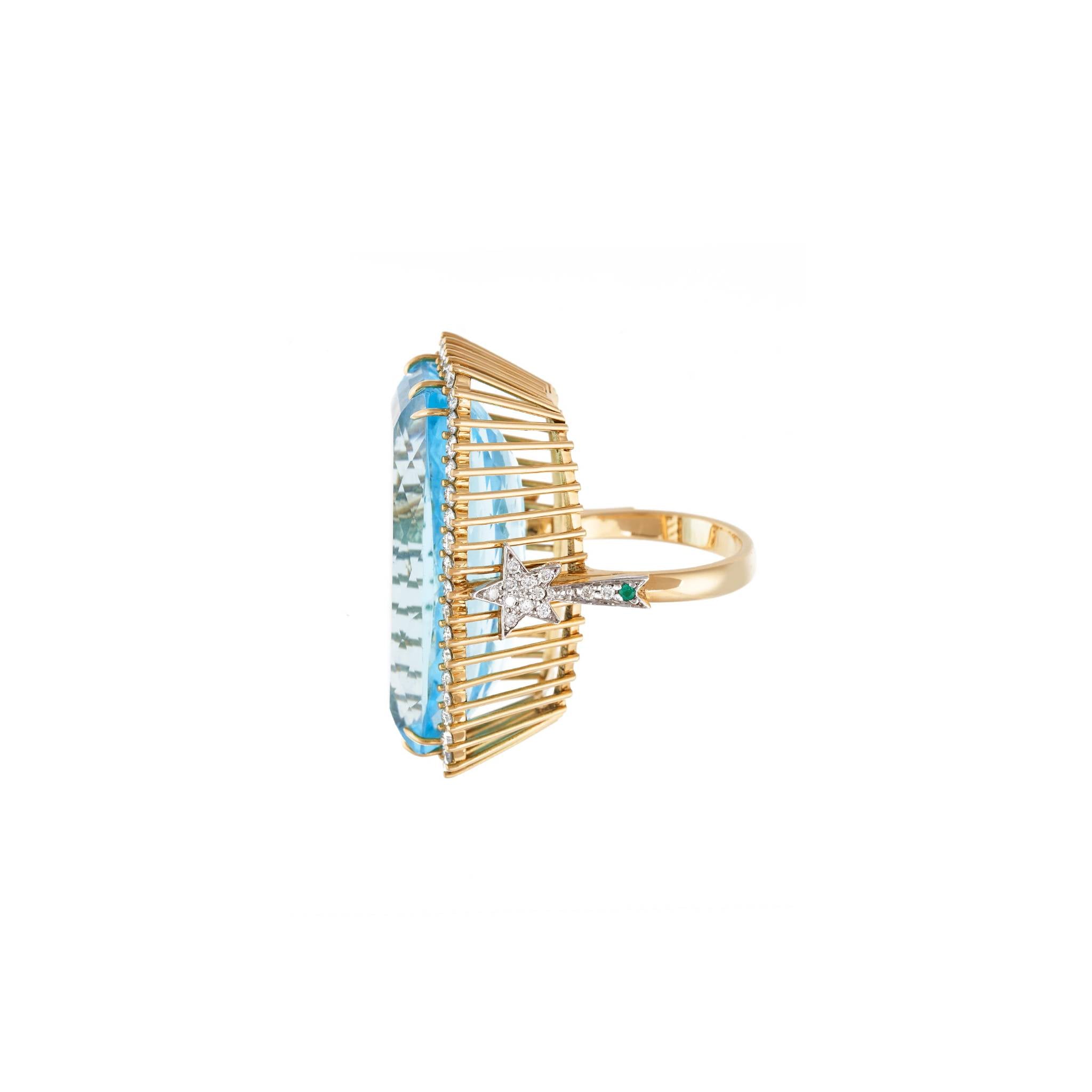 Cushion Rigel Blue Topaz Ring