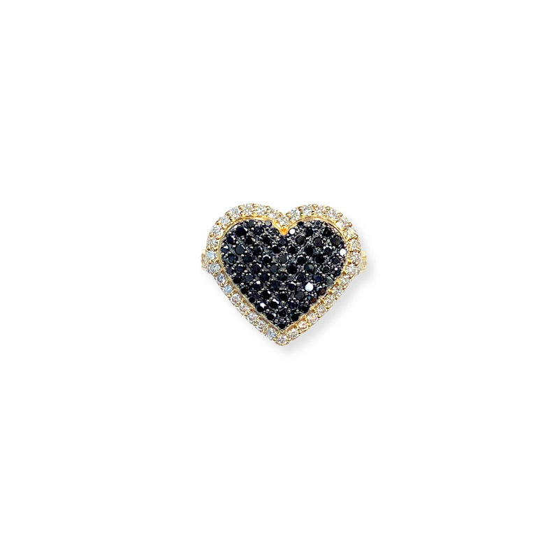 Aldana Crown 18k Gold Black Diamond Ring