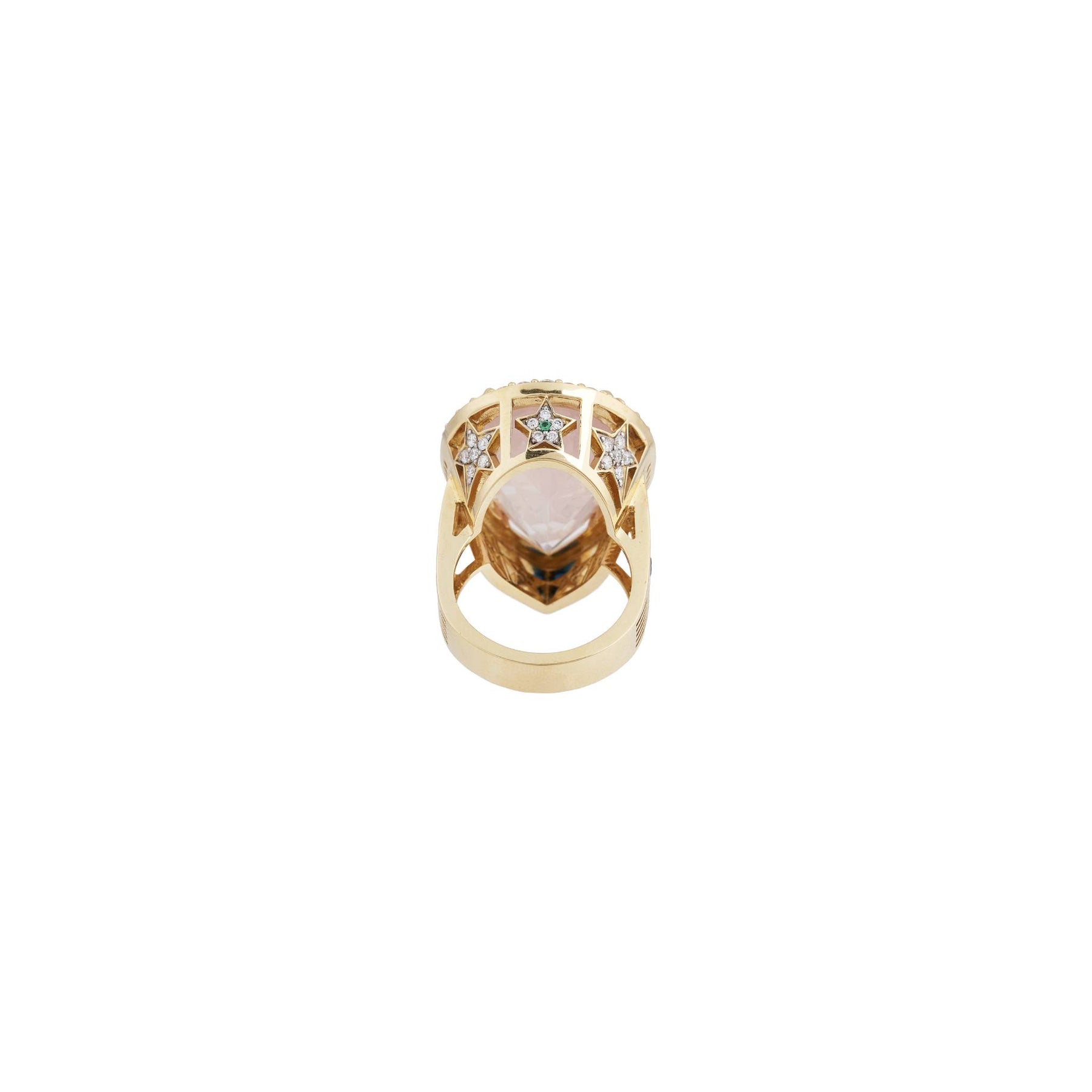 Antares 18k Gold Rose Quartz Ring