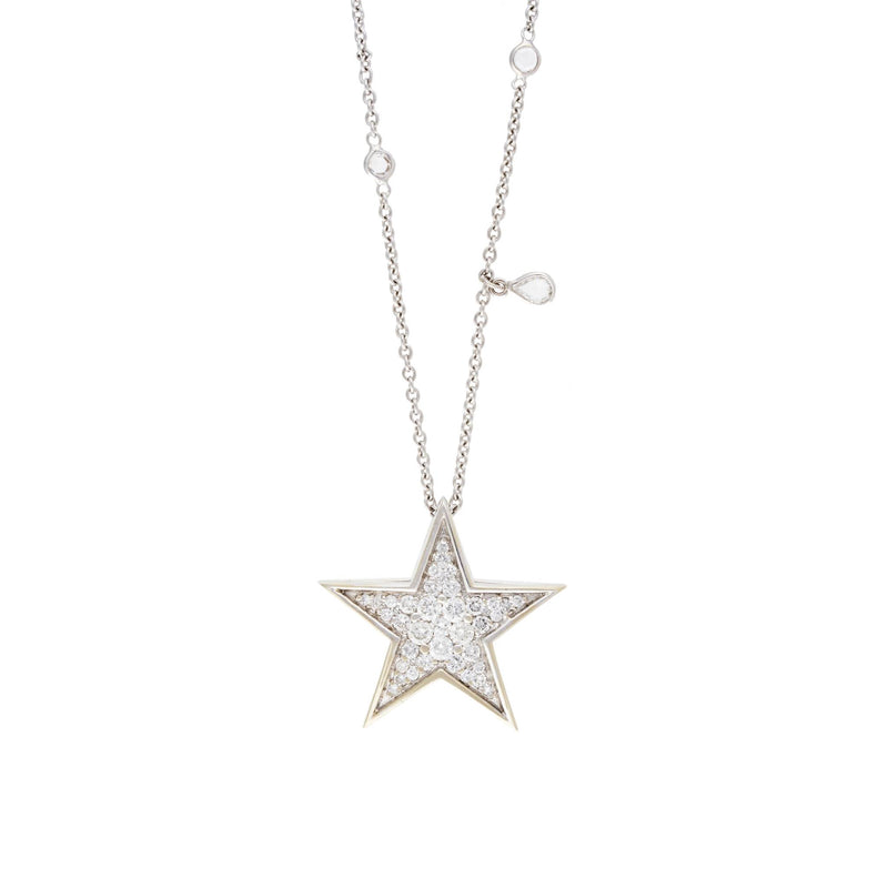 Polar Star White Gold Diamond Necklace