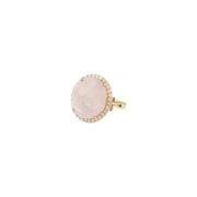 Round Rigel Rose Quartz Ring